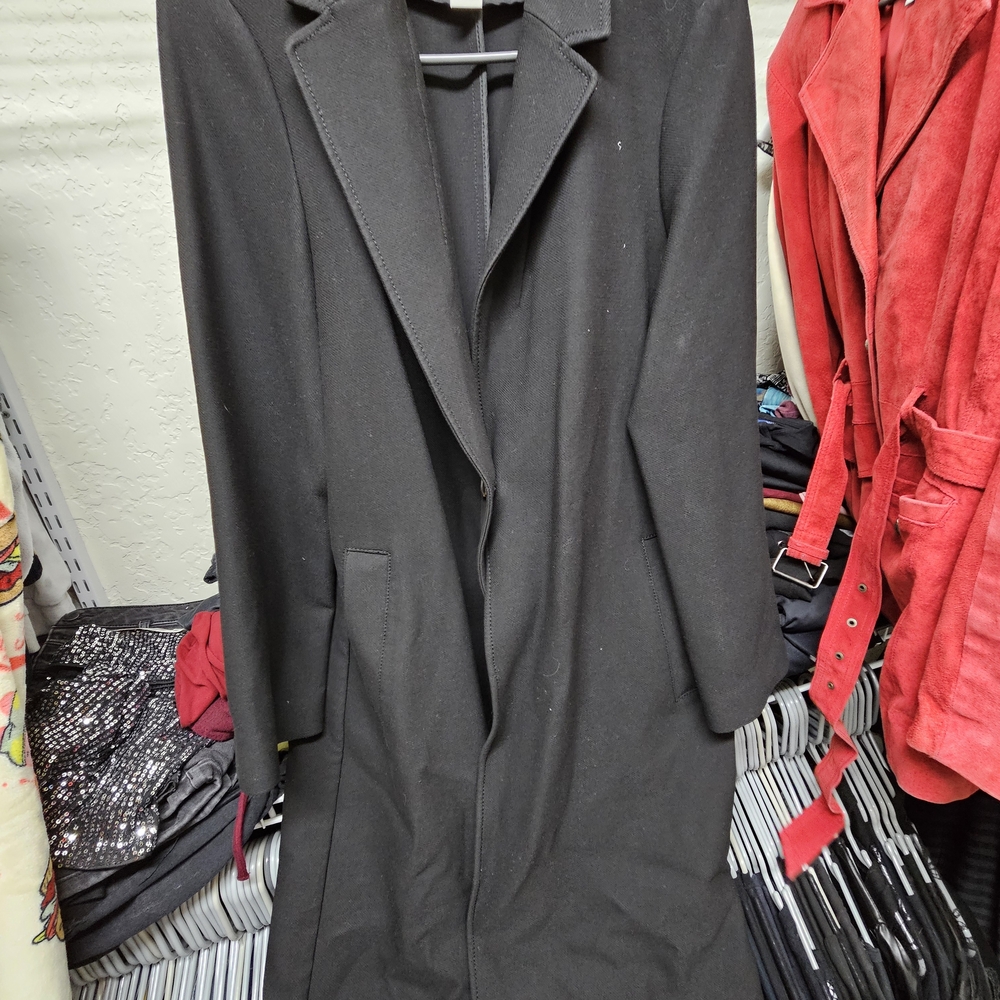 H&M Classic Black Long Coat